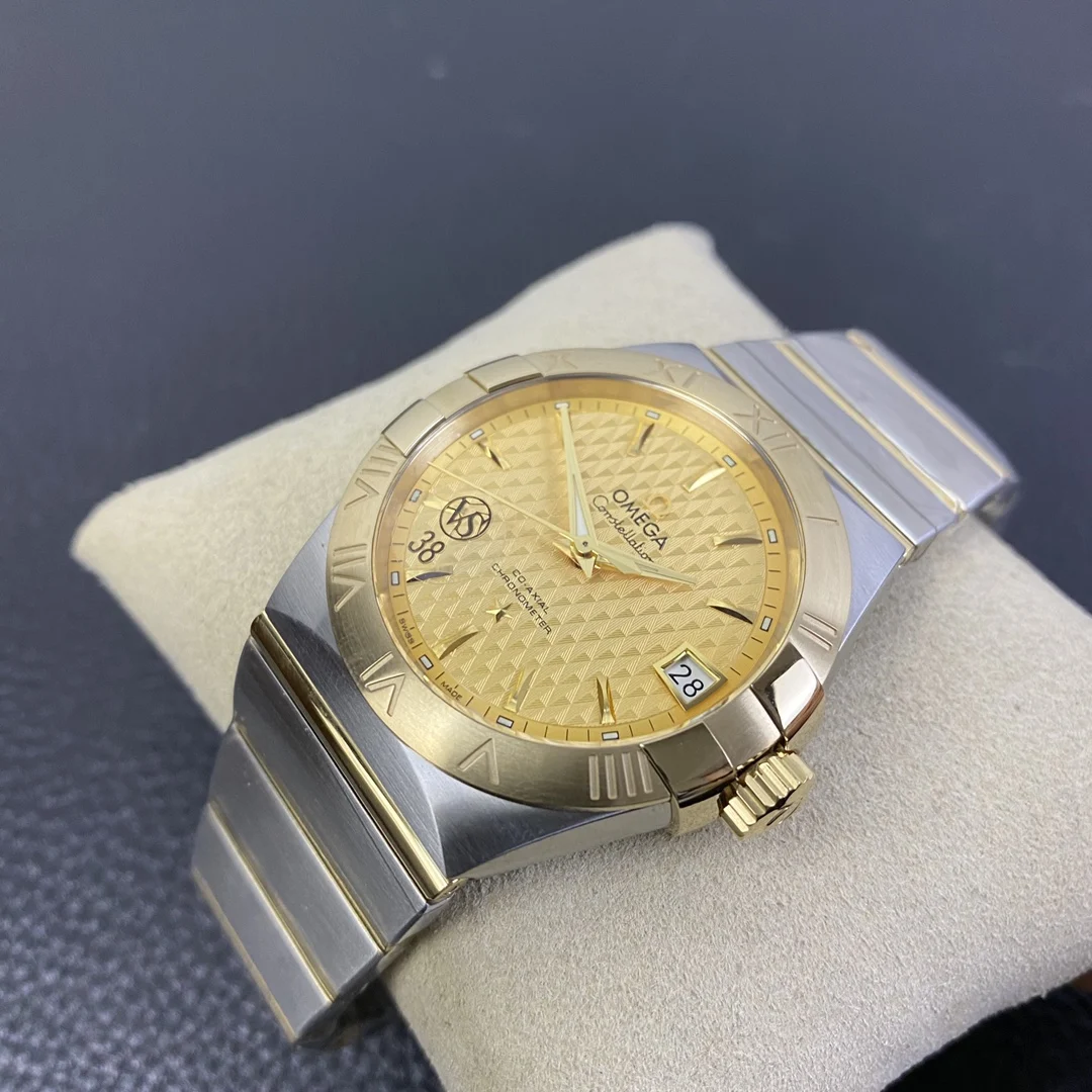 Omega Constellation 38mm — photographed off the sweep