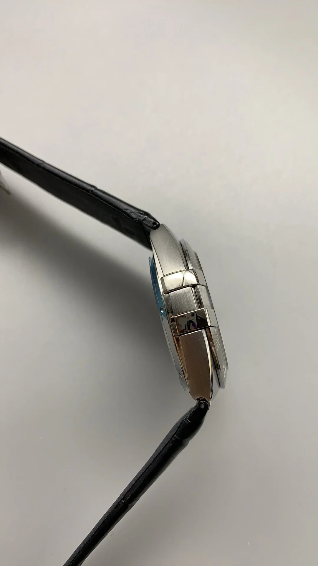 Omega Constellation Black Dial — photographed off the sweep