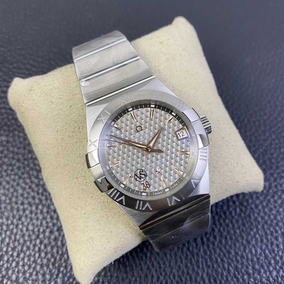 Omega Constellation Grey Dial — photographed off the sweep