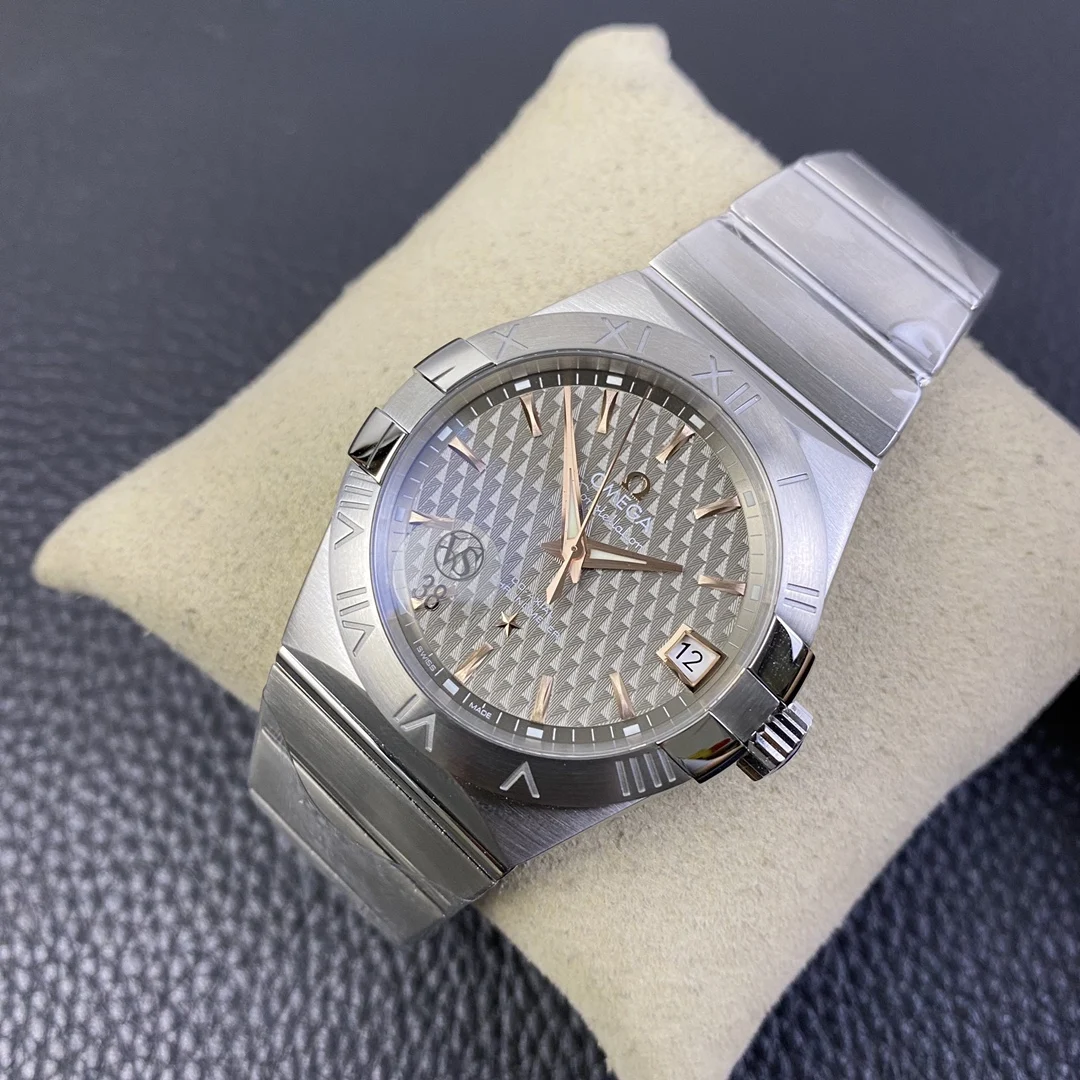 Omega Constellation Grey Dial — photographed off the sweep