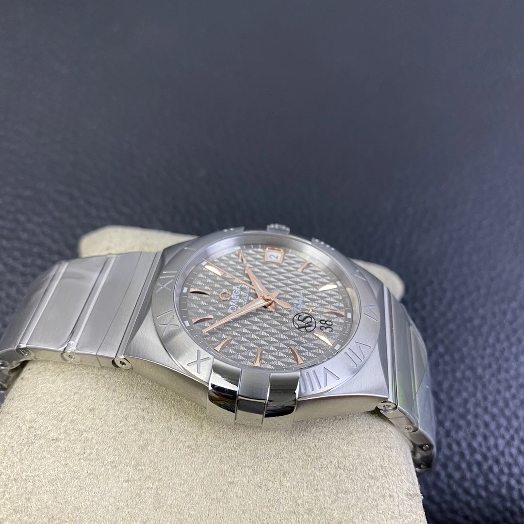 Omega Constellation Grey Dial — photographed off the sweep