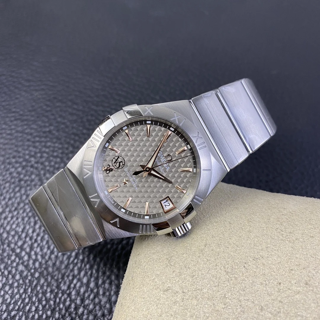 Omega Constellation Grey Dial — photographed off the sweep