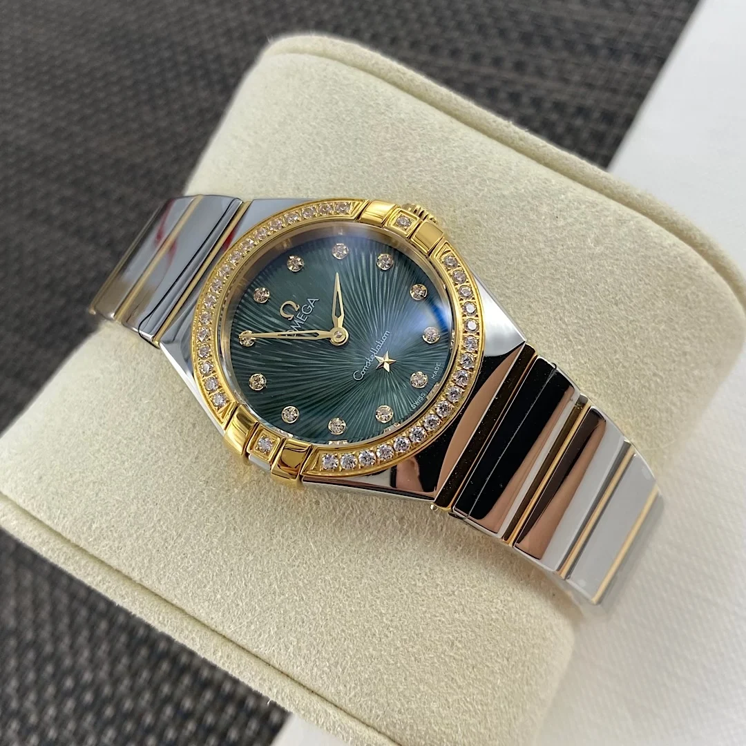 Omega Constellation Purple Dial — photographed off the sweep