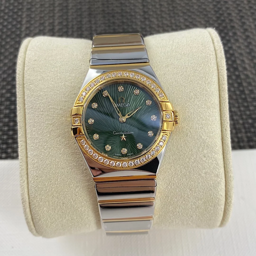 Omega Constellation Purple Dial — photographed off the sweep