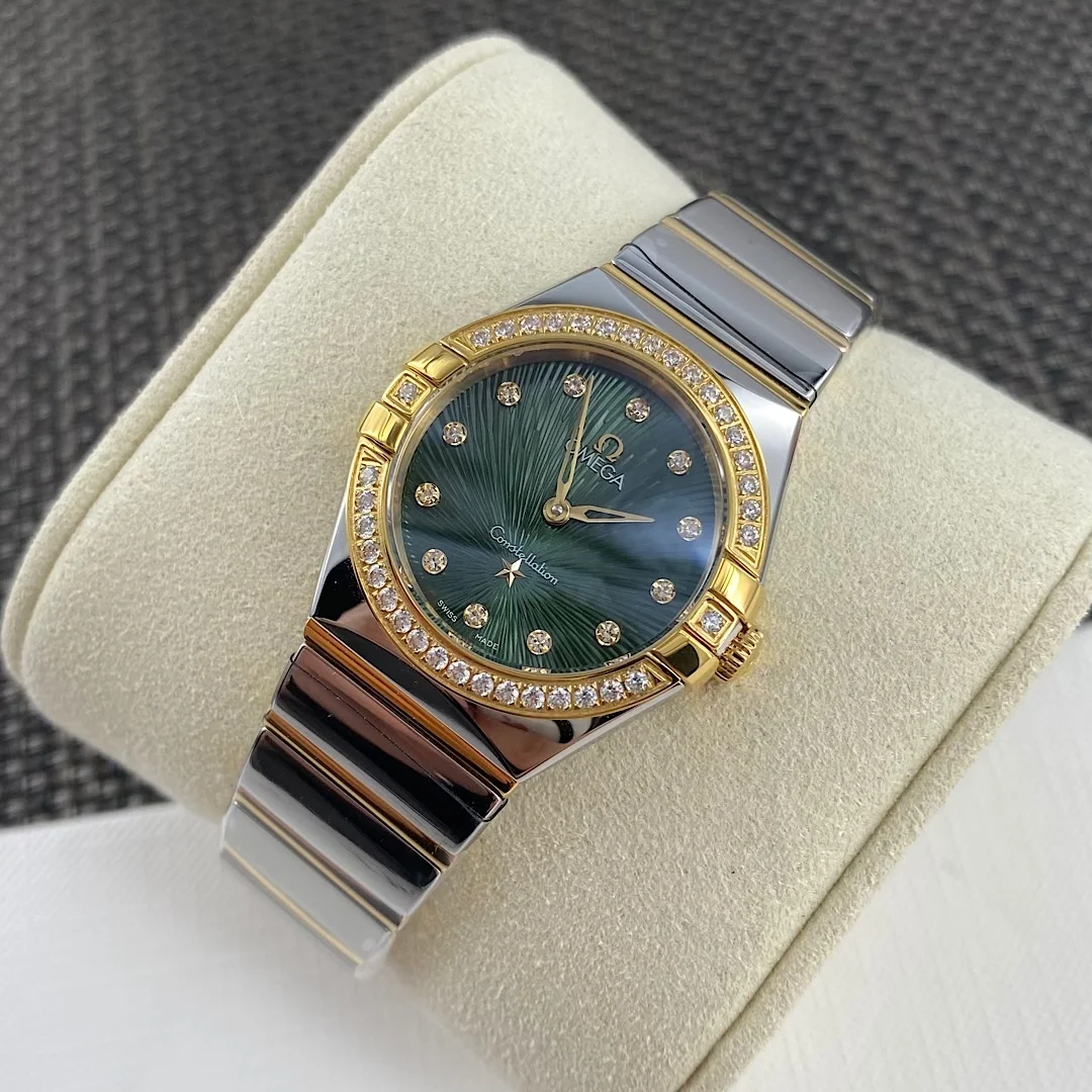 Omega Constellation Purple Dial — photographed off the sweep