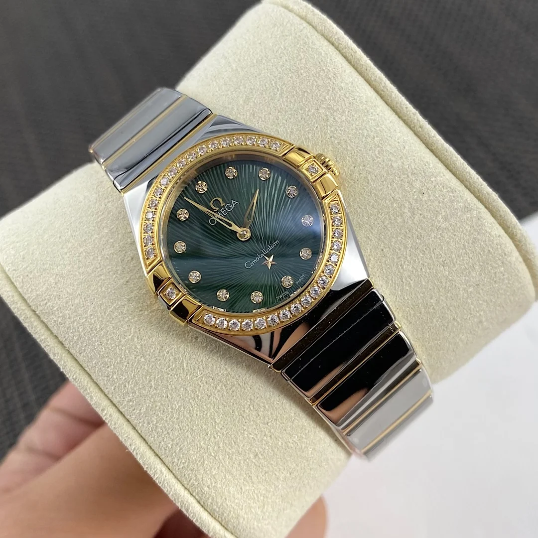 Omega Constellation Purple Dial — photographed off the sweep