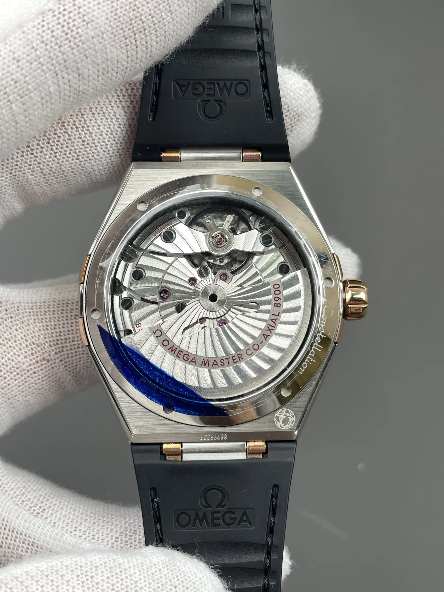 Omega Constellation Rose Gold 41mm — photographed off the sweep
