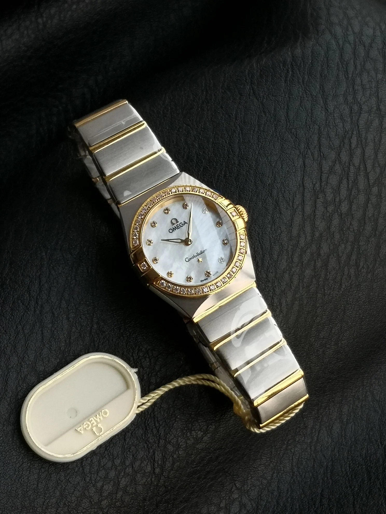Omega Constellation Sapphire — photographed off the sweep