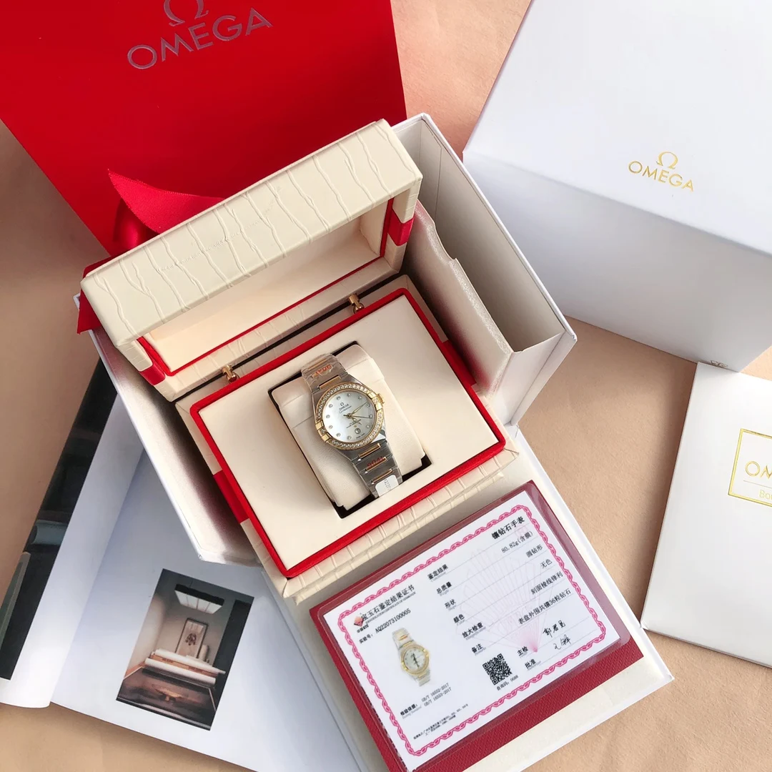 Omega Constellation Silver Dial Diamond-Set 27mm