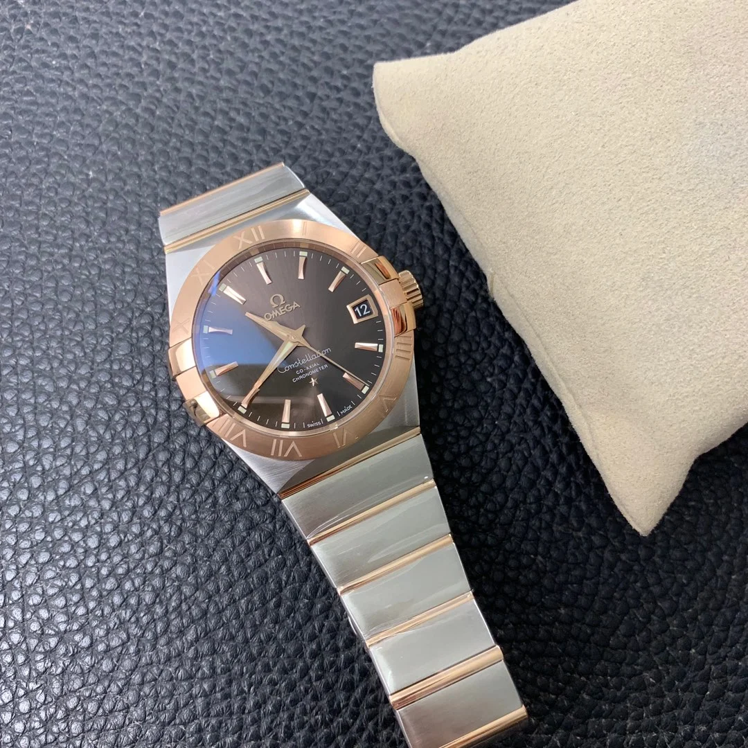 Omega Constellation Two-Tone — photographed off the sweep
