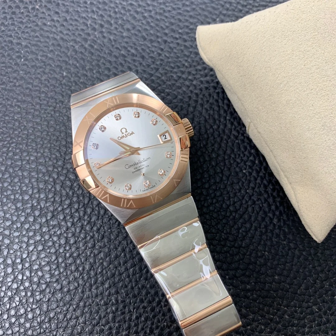 Omega Constellation Two-Tone — photographed off the sweep