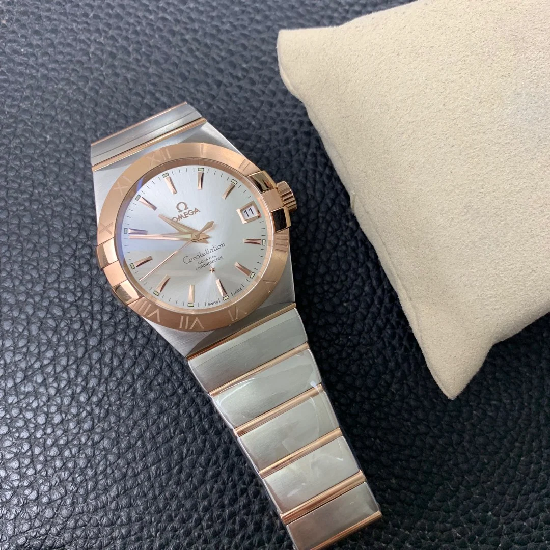 Omega Constellation Two-Tone — photographed off the sweep