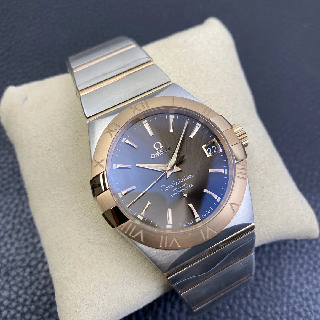 Omega Constellation Two-Tone — photographed off the sweep