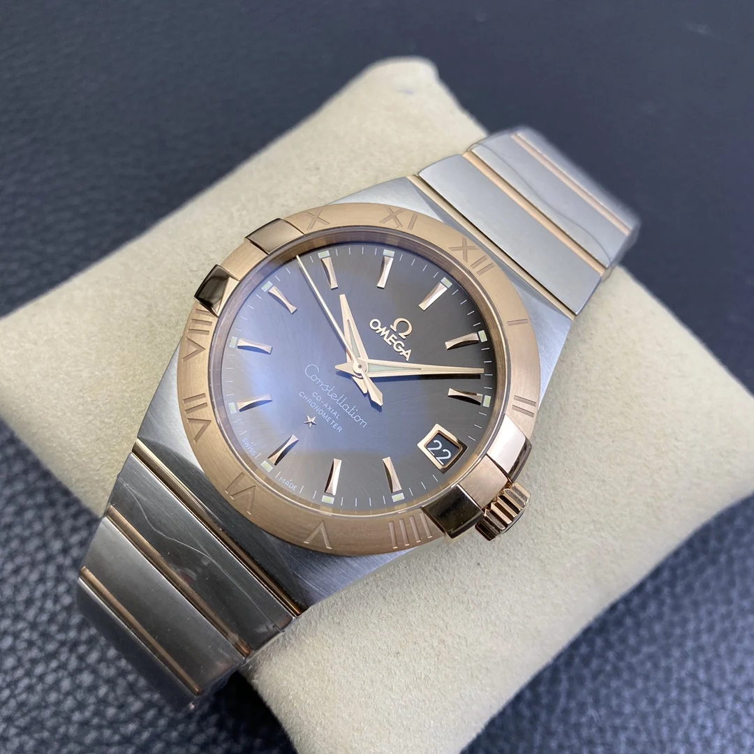 Omega Constellation Two-Tone — photographed off the sweep