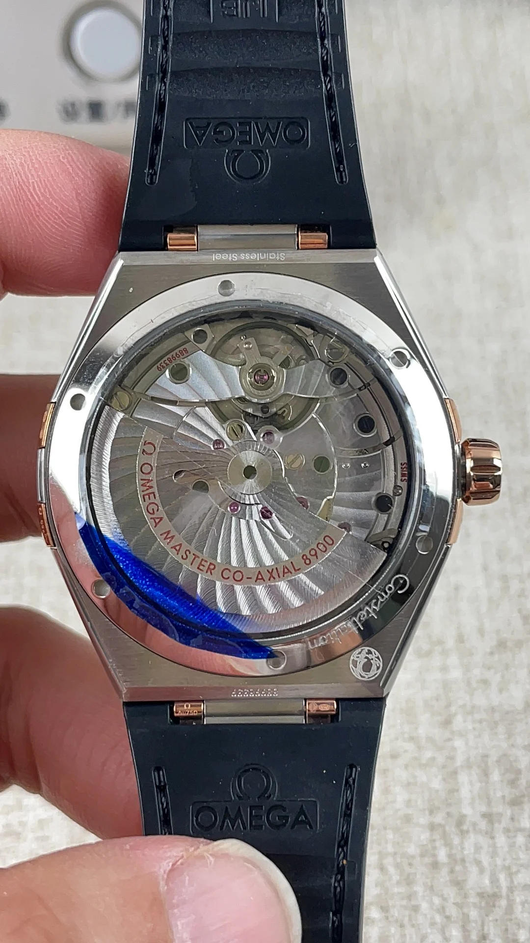 Omega Constellation Two-Tone — photographed off the sweep