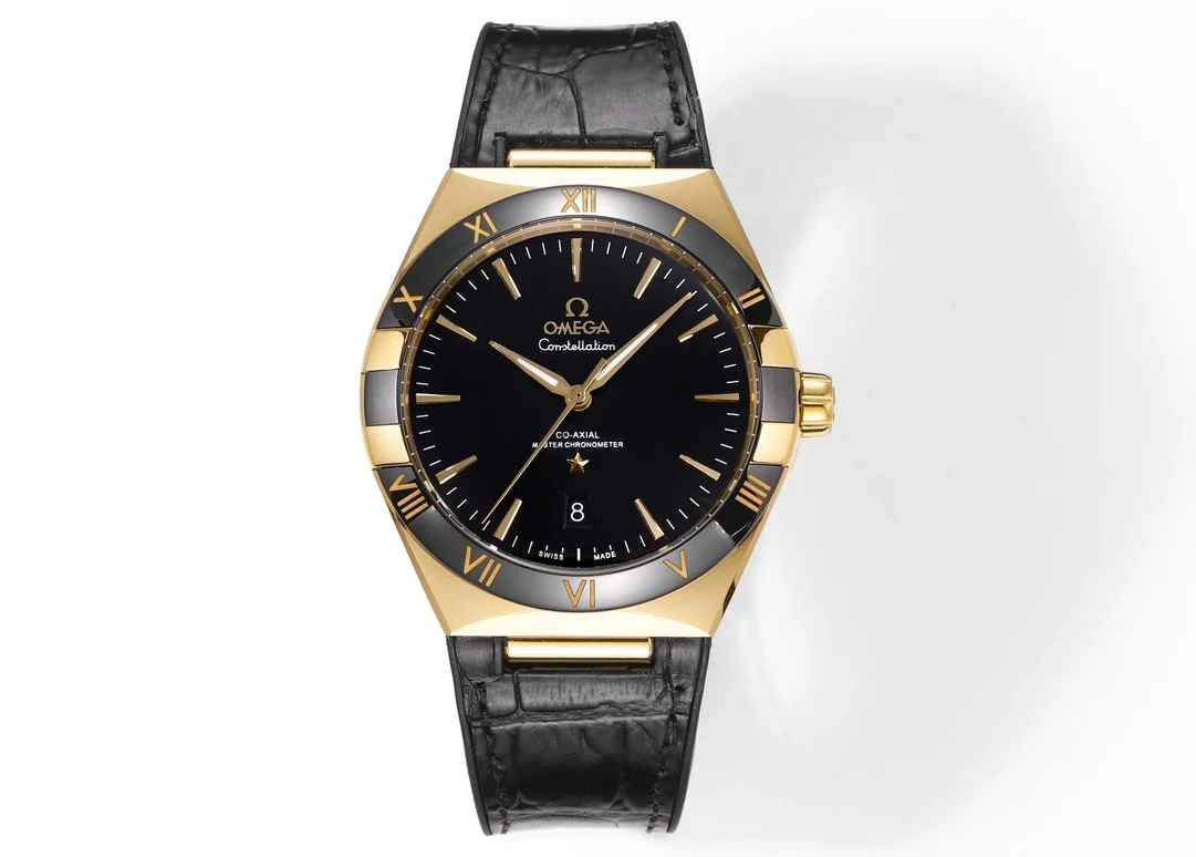 Omega Constellation White Gold — detail