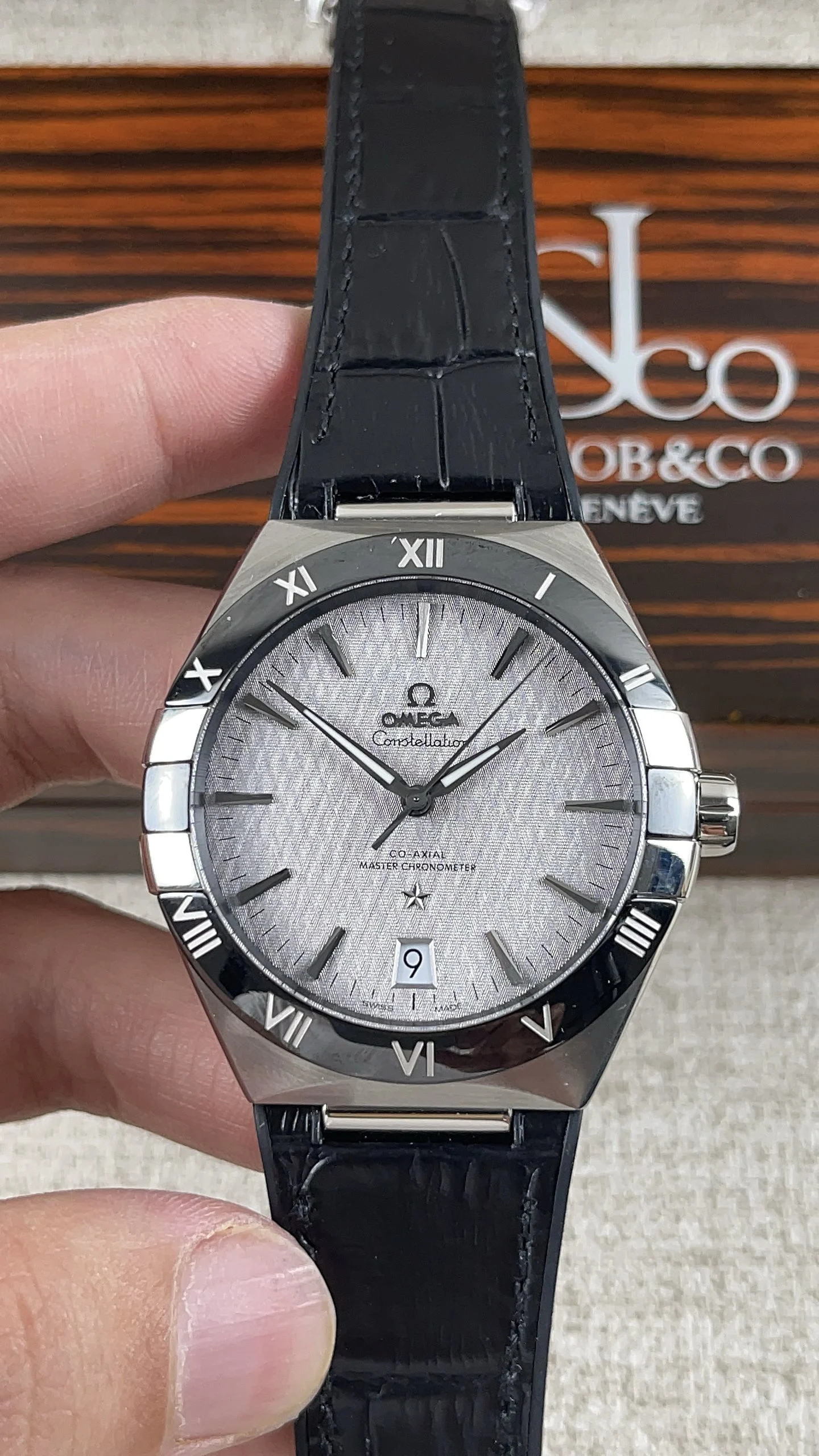 Omega Constellation — photographed off the sweep
