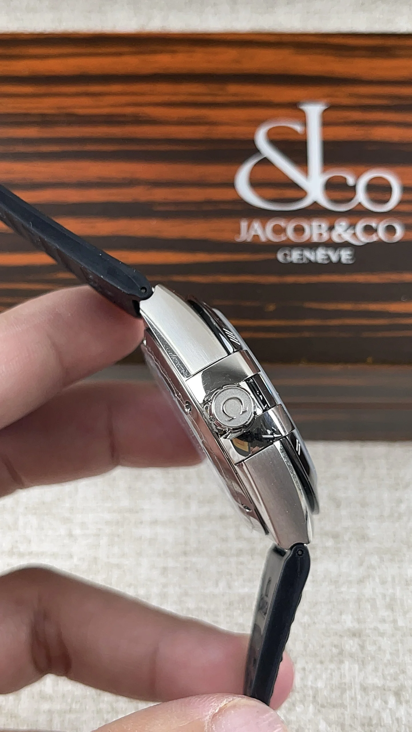 Omega Constellation — photographed off the sweep