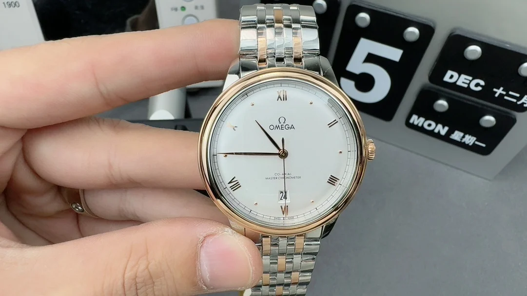 Omega De Ville — photographed off the sweep