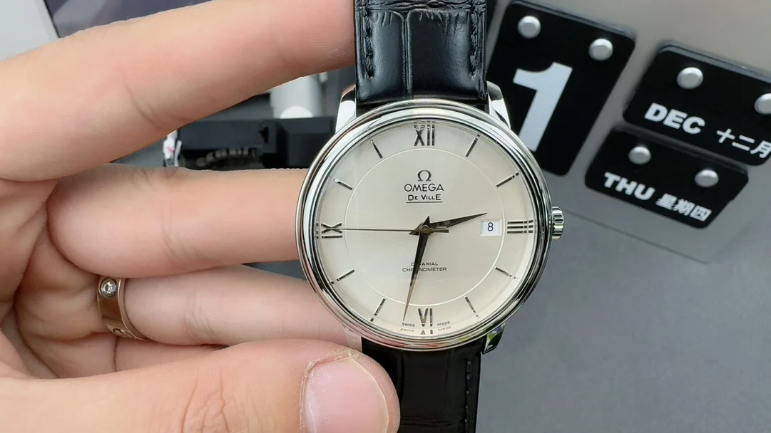 Omega De Ville — photographed off the sweep