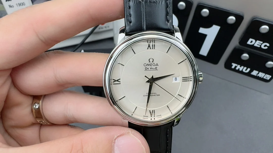 Omega De Ville — photographed off the sweep