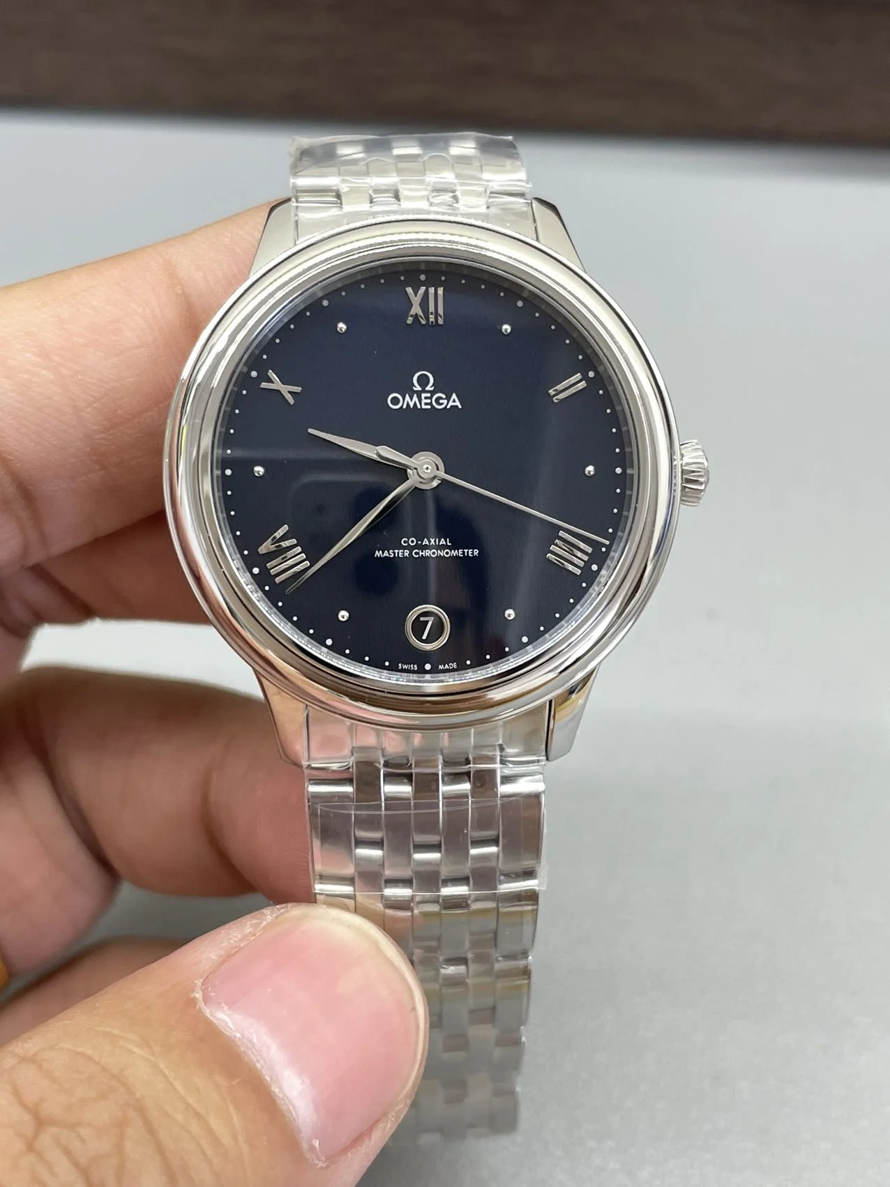 Omega De Ville 34mm — photographed off the sweep