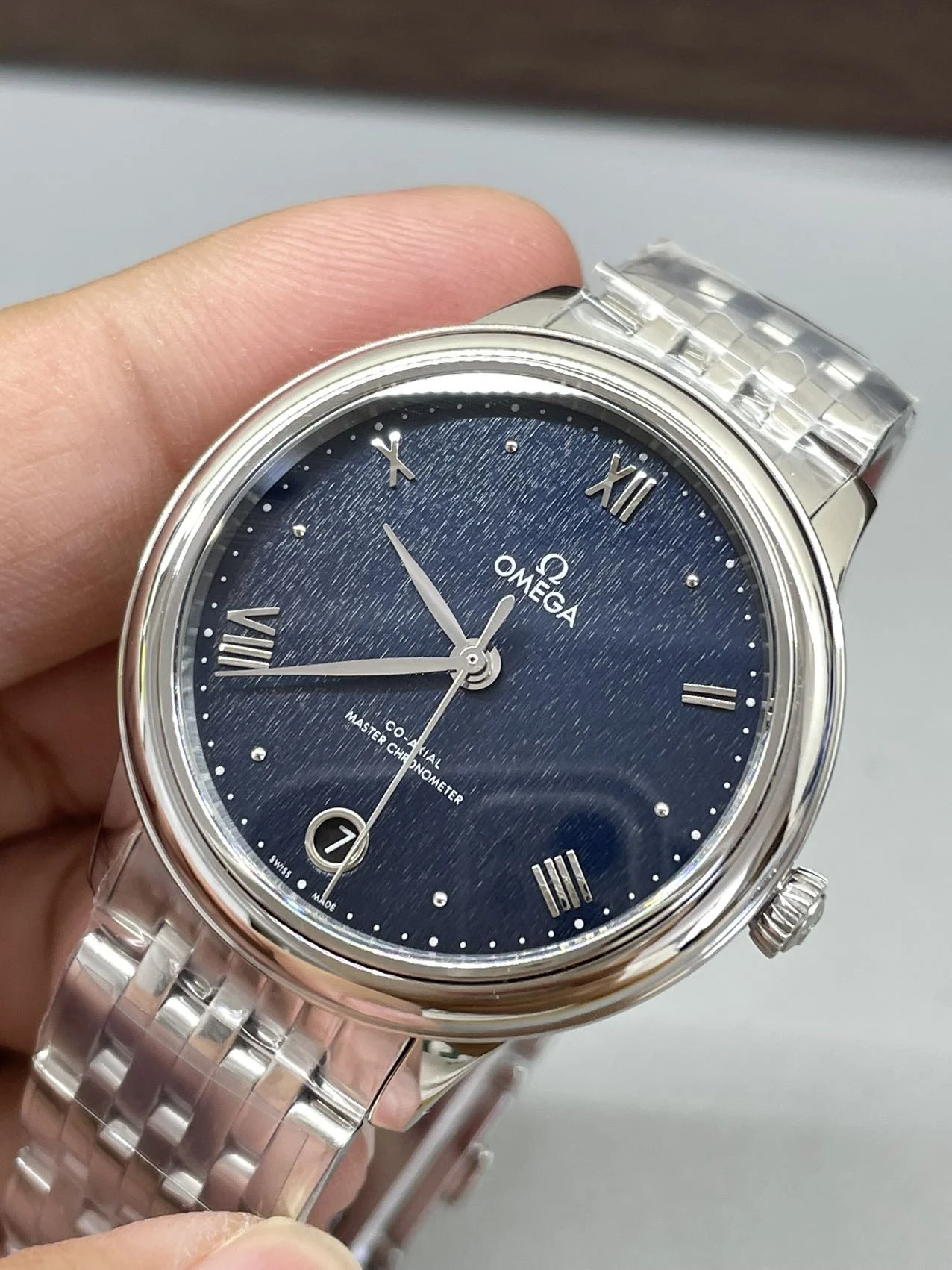Omega De Ville 34mm — photographed off the sweep