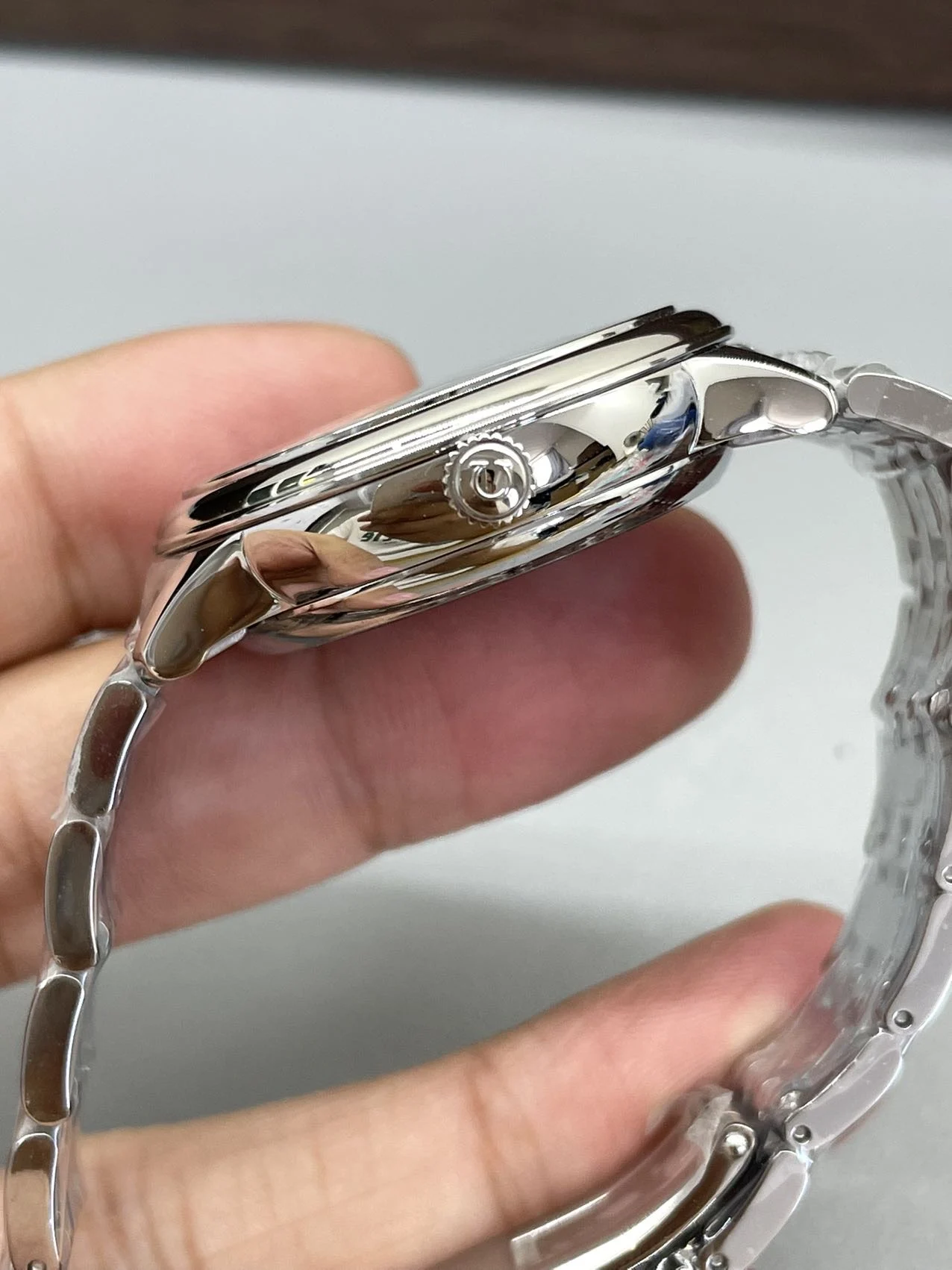 Omega De Ville 34mm — photographed off the sweep