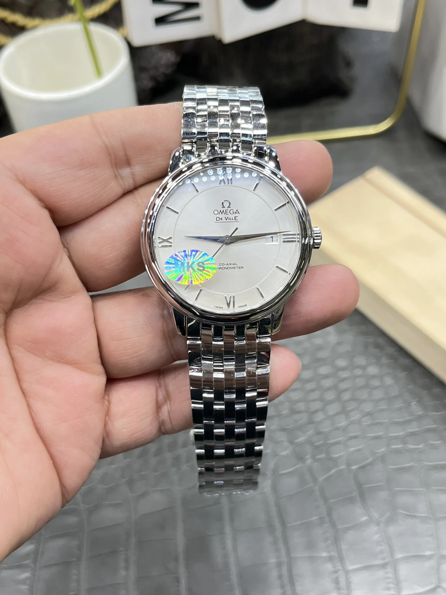 Omega De Ville 39.5mm — photographed off the sweep