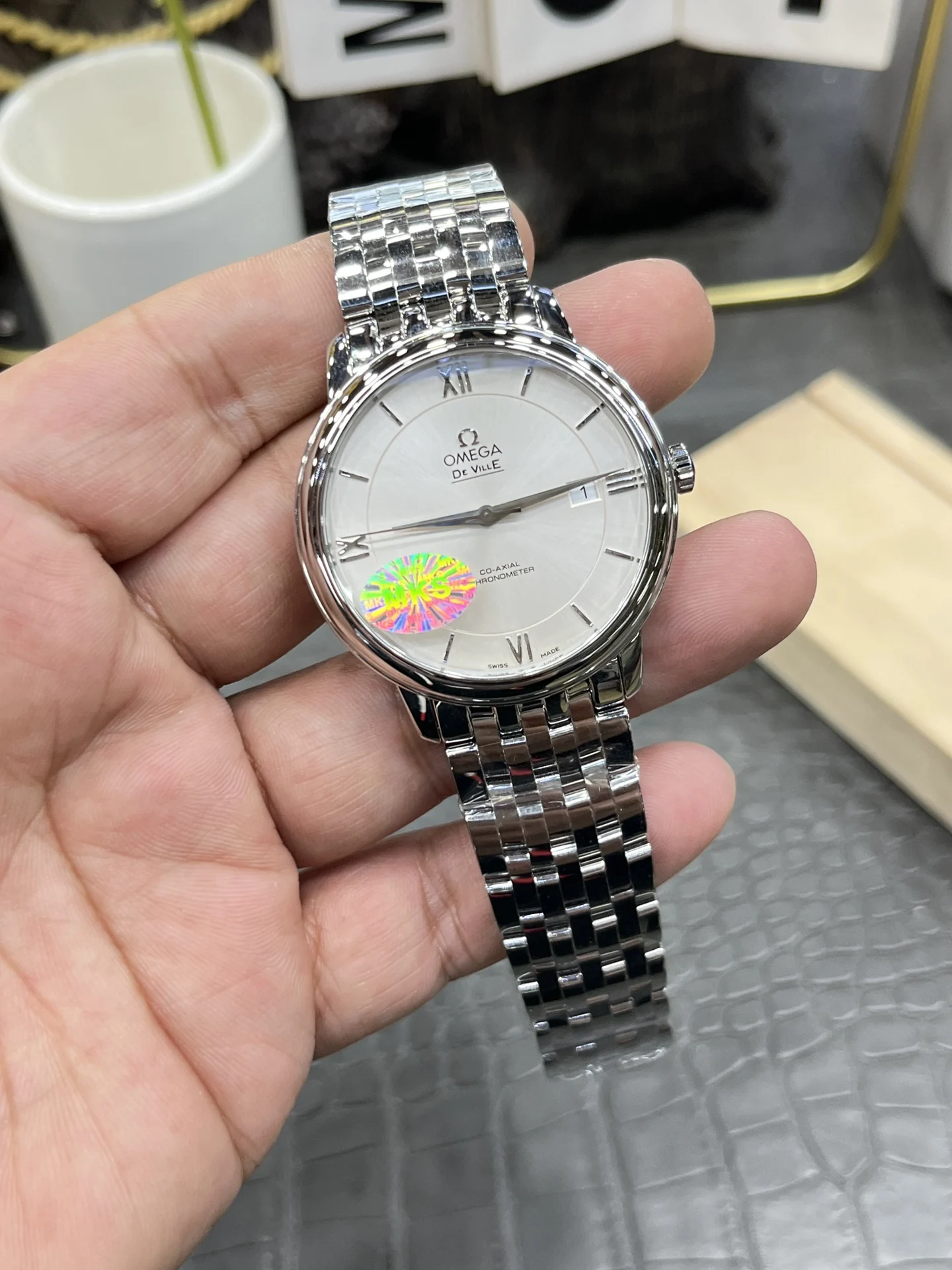 Omega De Ville 39.5mm — photographed off the sweep