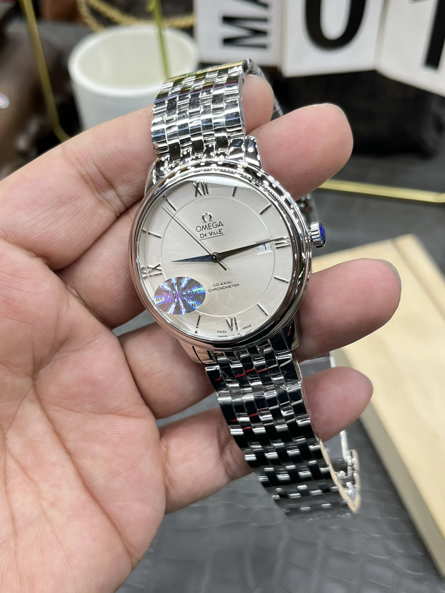 Omega De Ville 39.5mm — photographed off the sweep