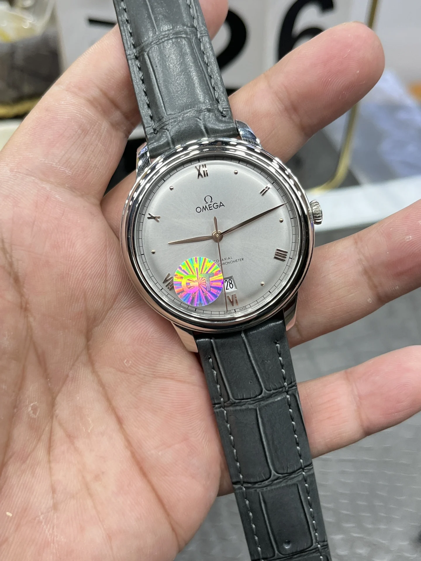 Omega De Ville 40mm — photographed off the sweep