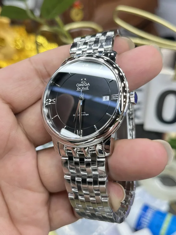 Omega De Ville Black Dial 39.5mm