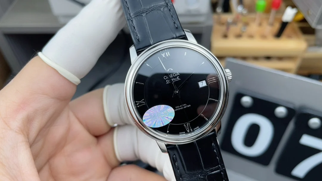 Omega De Ville Black Dial 39.5mm