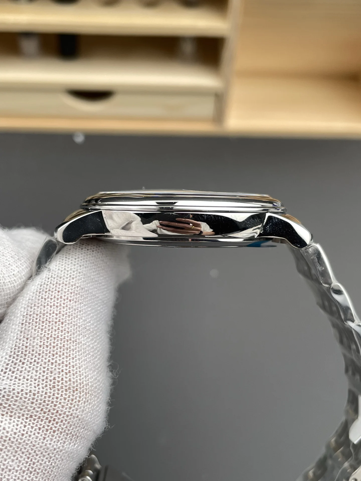 Omega De Ville Black Dial 39.5mm — photographed off the sweep
