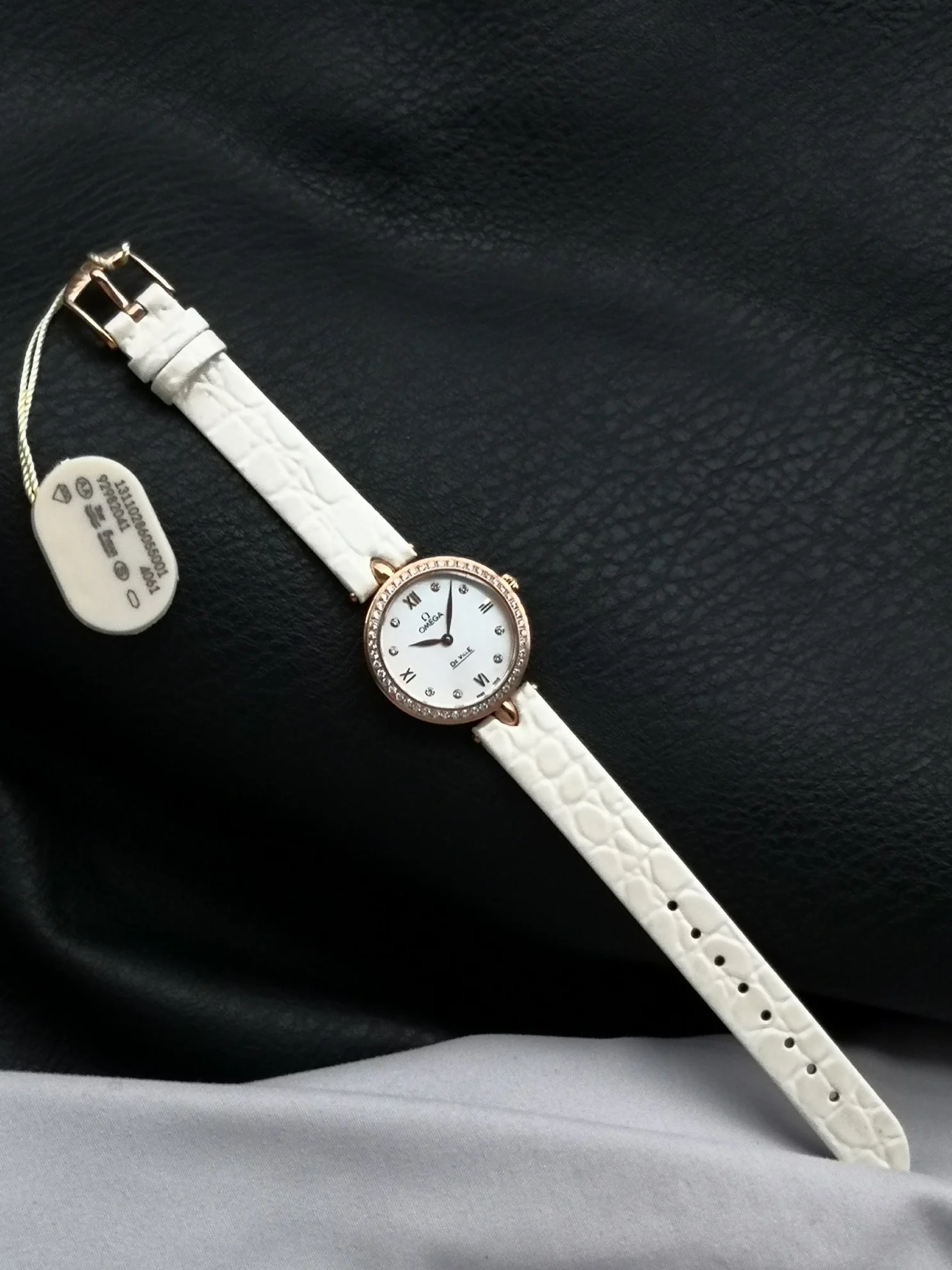 Omega De Ville Steel 27.4mm — photographed off the sweep