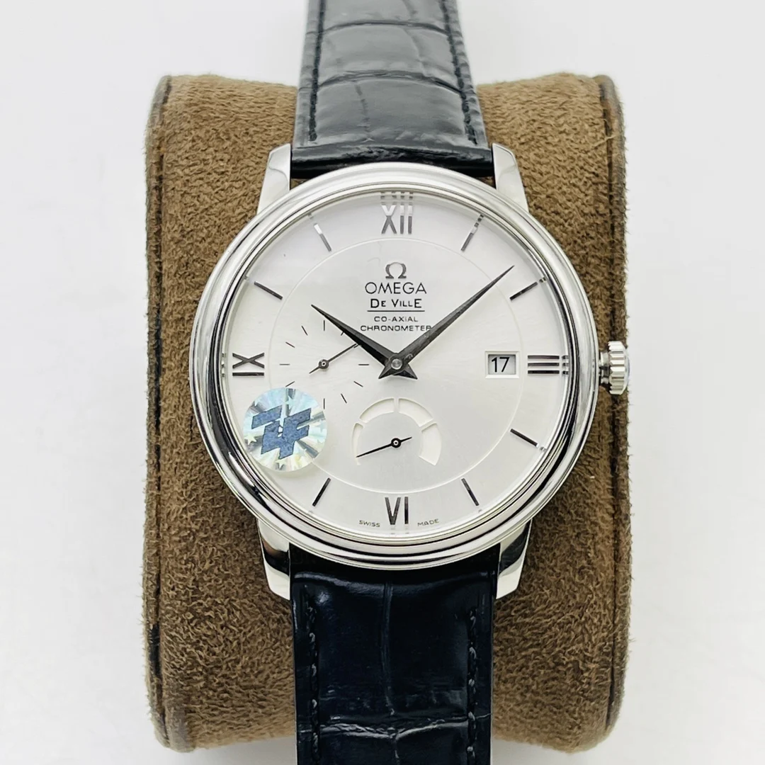 Omega De Ville Steel 39.5mm — photographed off the sweep
