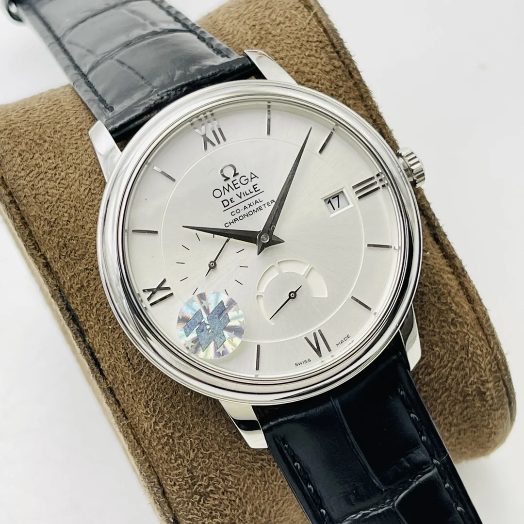 Omega De Ville Steel 39.5mm — photographed off the sweep