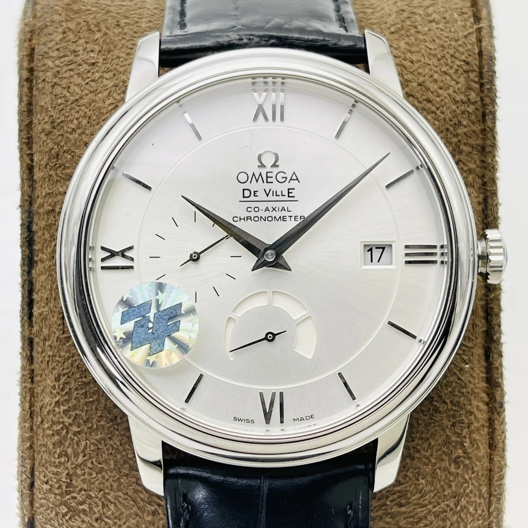 Omega De Ville Steel 39.5mm — photographed off the sweep