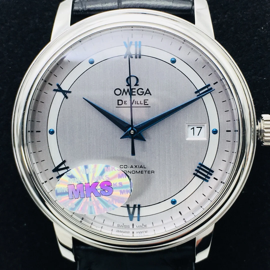 Omega De Ville Steel 39.5mm — photographed off the sweep