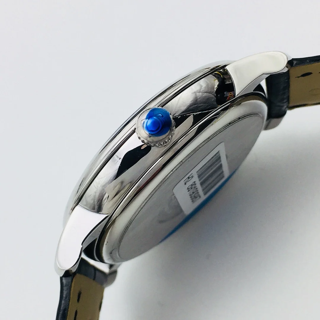 Omega De Ville Steel 39.5mm — photographed off the sweep