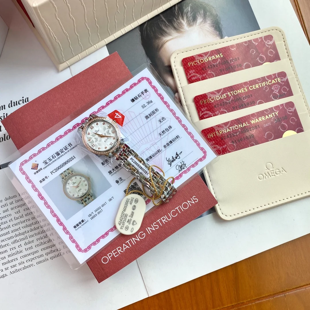 Omega De Ville Steel Diamond-Set 27.4mm
