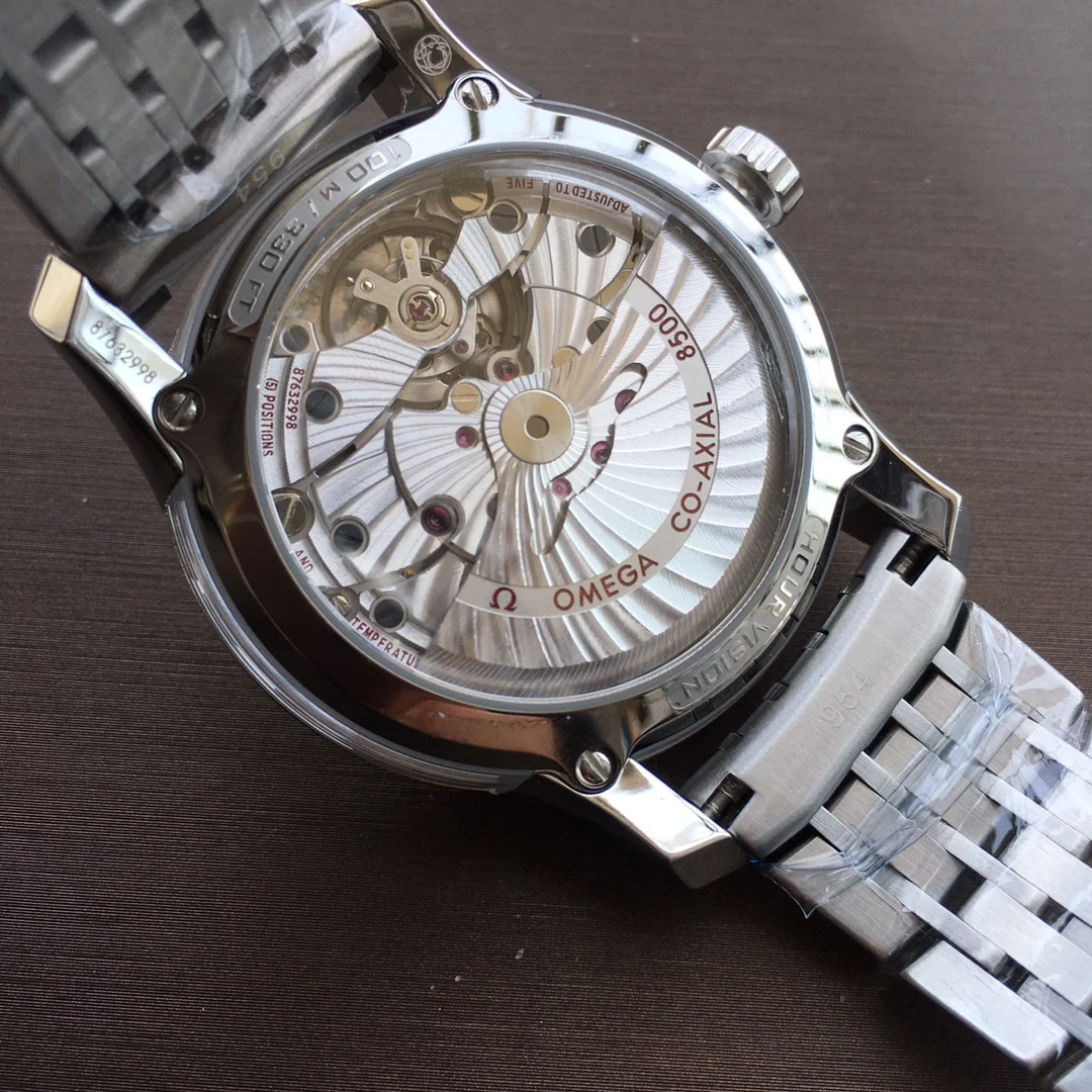 Omega De Ville Steel White Dial 41mm — photographed off the sweep