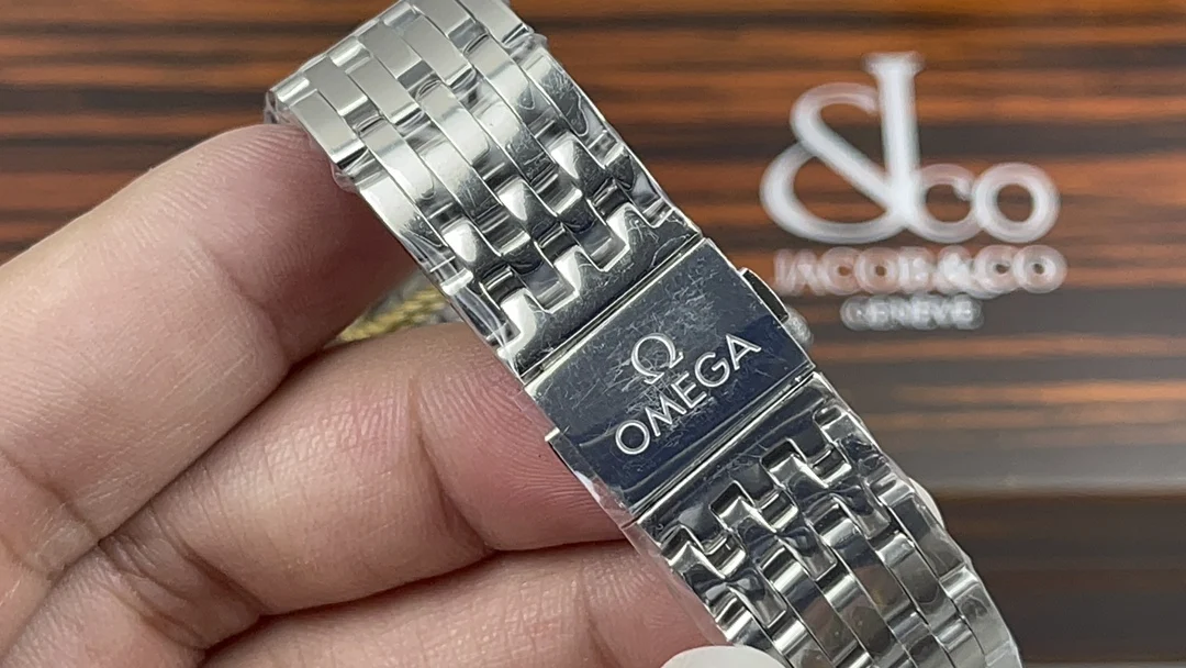 Omega De Ville — photographed off the sweep