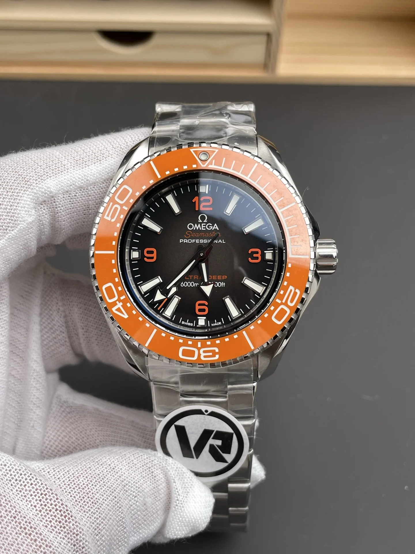 Omega Grey Dial 45.5mm — photographed off the sweep