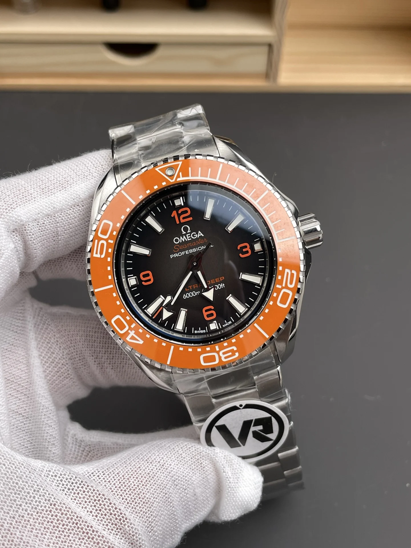 Omega Grey Dial 45.5mm — photographed off the sweep