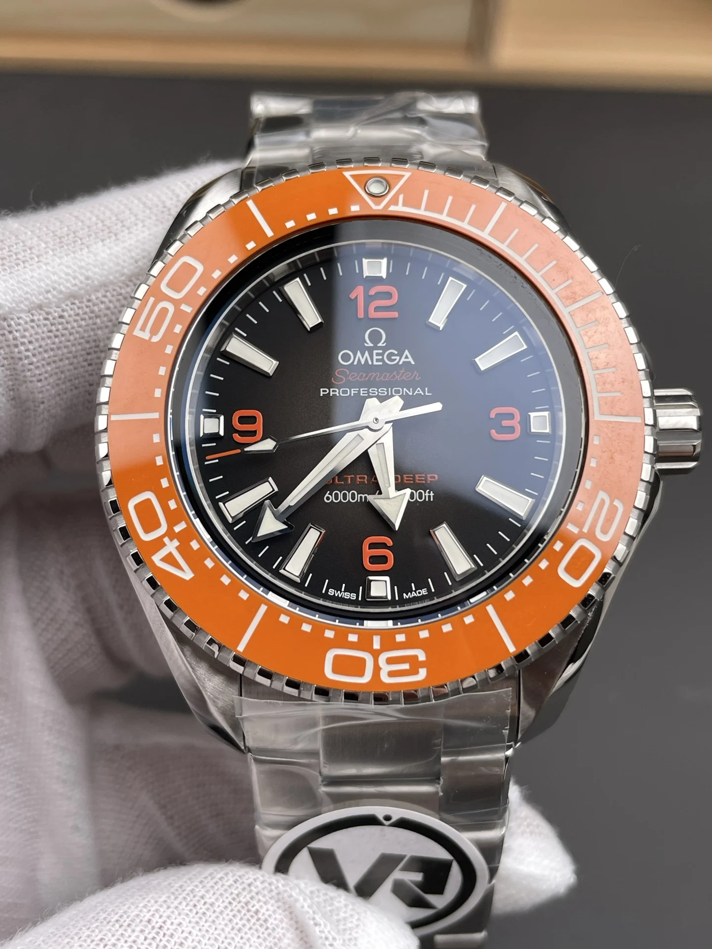 Omega Grey Dial 45.5mm — photographed off the sweep