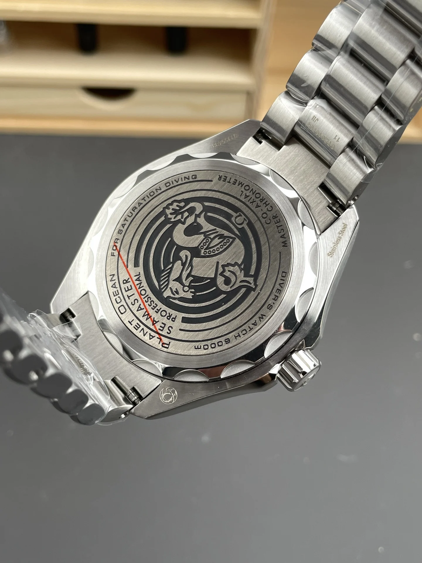 Omega Grey Dial 45.5mm — photographed off the sweep