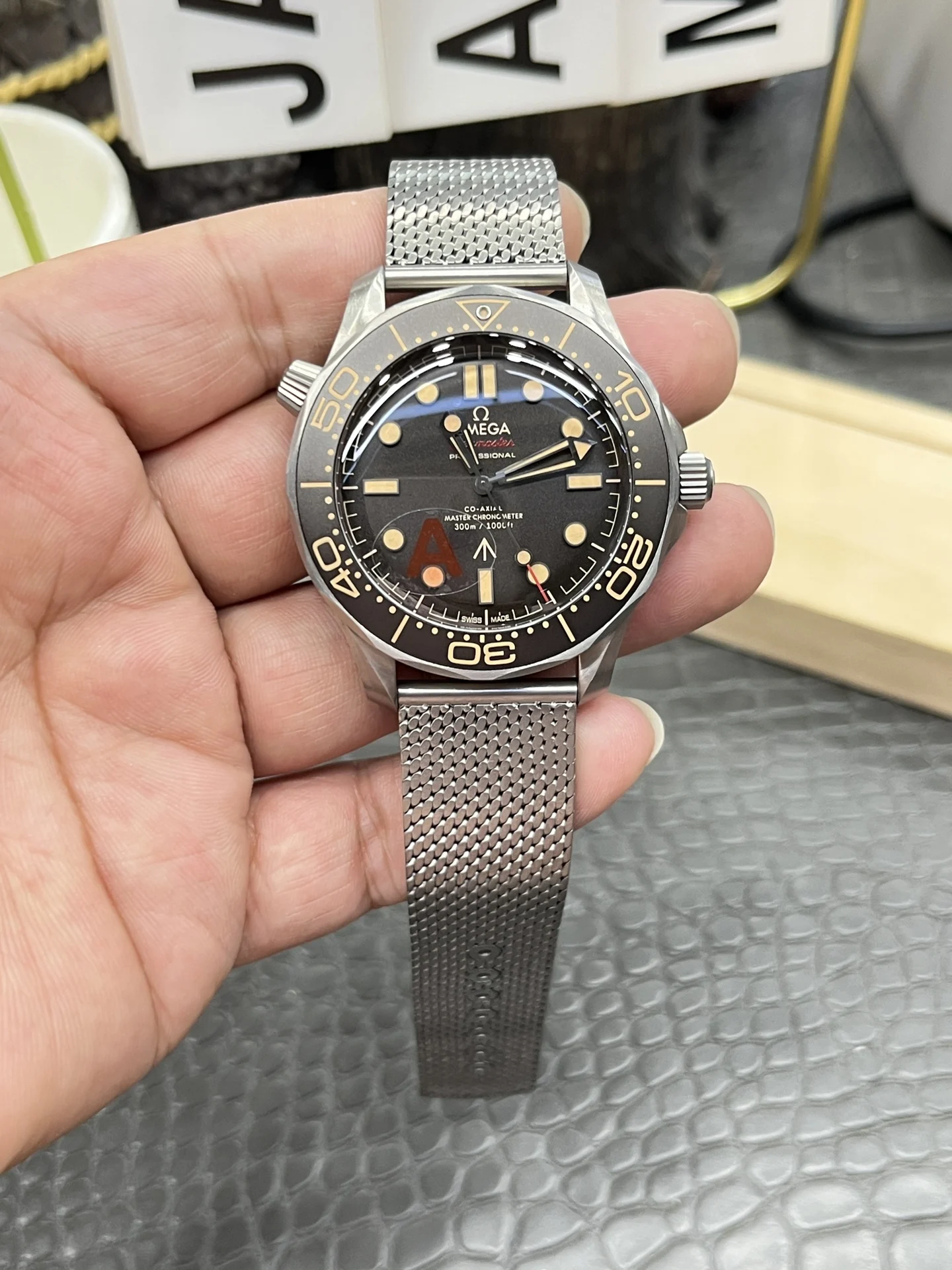 Omega James Bond 007 42mm — photographed off the sweep