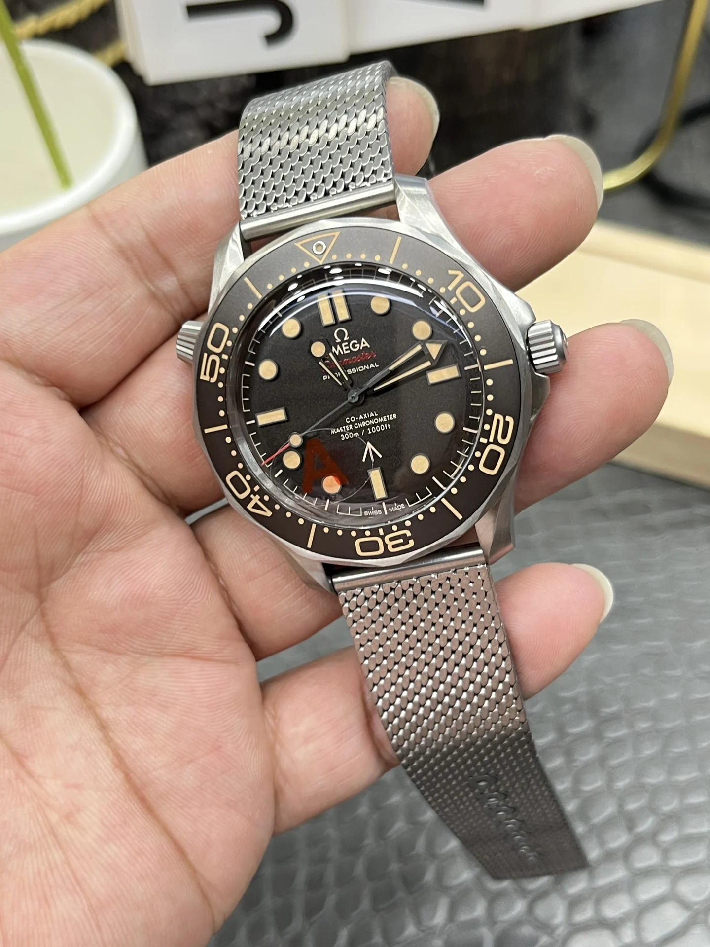 Omega James Bond 007 42mm — photographed off the sweep